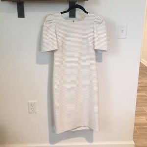 Calvin Klein Dresses - Calvin Klein dress.Size 6.White with black stripes Calvin Klein Dresses - Calvin Klein dress.Size 6.White with black stripes